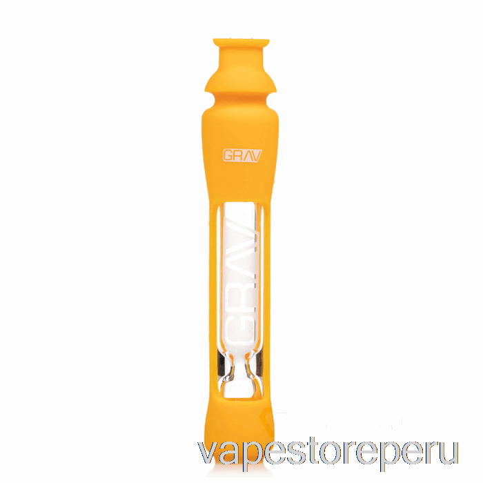 Vape Peru Grav 12mm Catador Con Piel De Silicona Amarillo Mostaza